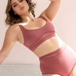 All Pole Wear Lunalae Dahlia Top - Recycled Dusty Rose