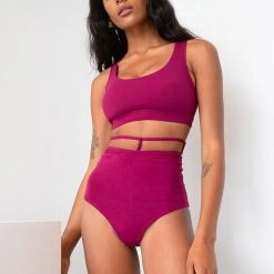 All Pole Wear Lunalae Kimmy High Waist Bottoms - Recycled Fuchsia