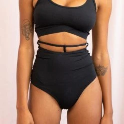 Lunalae Kimmy High Waist Bottoms - Recycled Black All Pole Wear