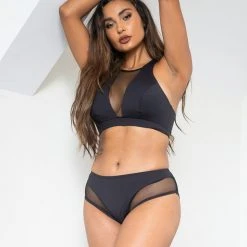 Lunalae Midnight Low Waisted Bottoms - Recycled Black