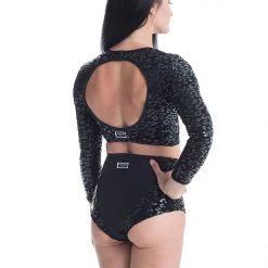 Paradise Chick Superhero Ultra Grip Shorts - Black Leopard