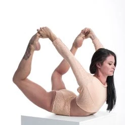 Paradise Chick Superhero Series Ultra Grip Crop Top - Beige Leopard