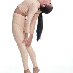 Paradise Chick Superhero Series Ultra Grip Leggings - Beige Leopard