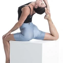 Paradise Chick Biker Shorts - Steel Blue