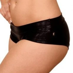 Cleo The Hurricane Hot Pants - Metallic Black All Pole Wear