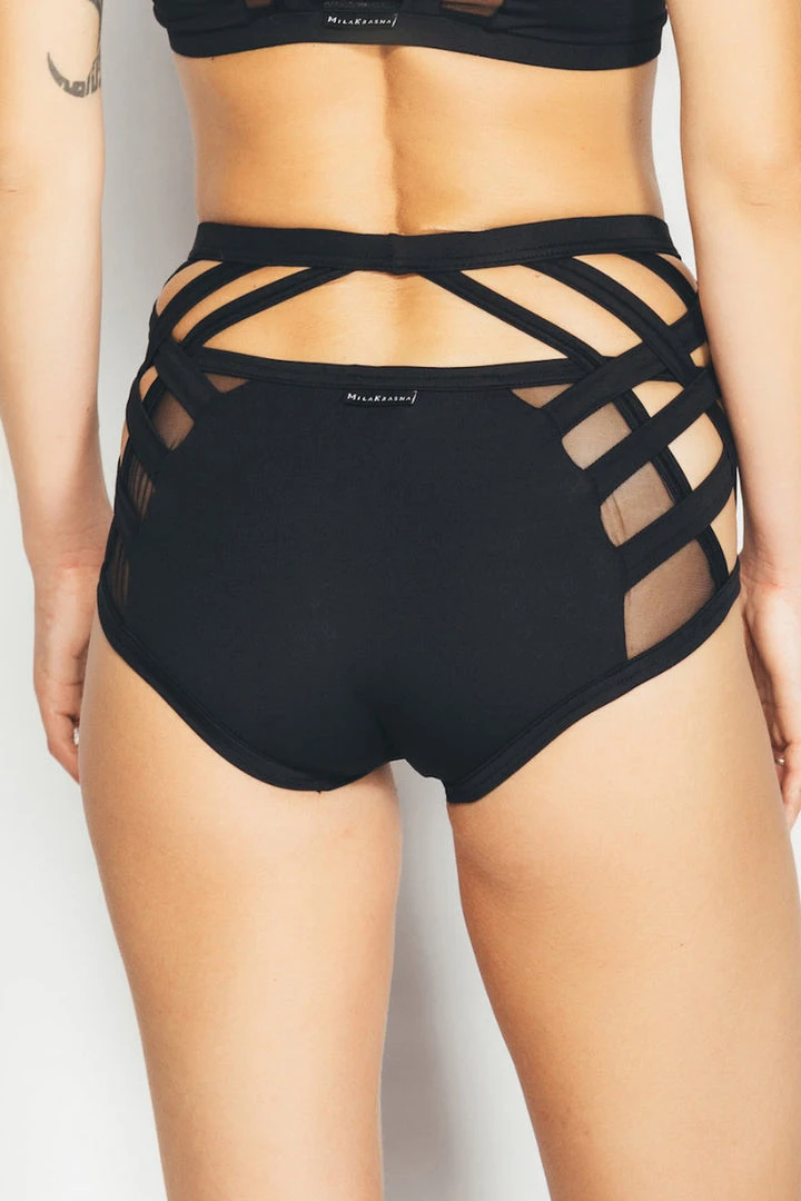 All Pole Wear MilaKrasna Bisera Bottoms - Black 2 All Pole Wear MilaKrasna Bisera Bottoms - Black