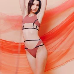 MilaKrasna Pia Top - Dark Rose All Pole Wear