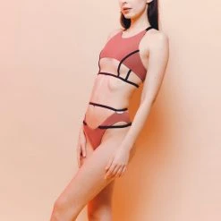 MilaKrasna Pia Top - Dark Rose All Pole Wear