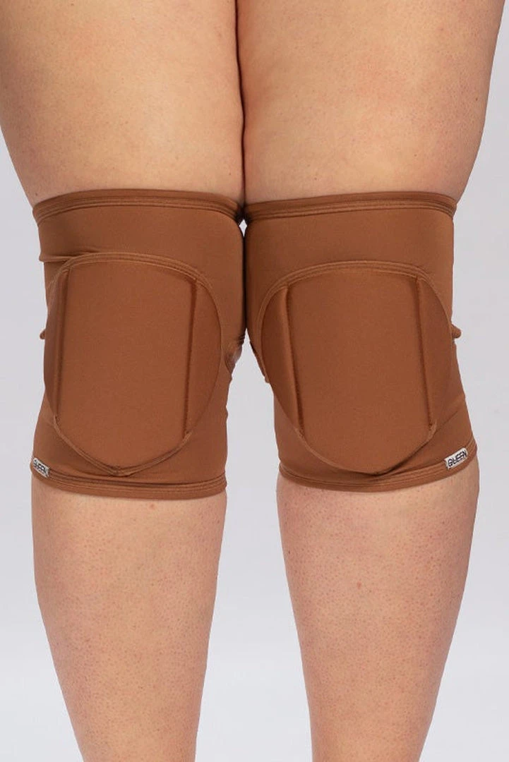 Queen Accessories Plus Size Pole Wear Queen Kneepads - Mocha 2 Queen Accessories Plus Size Pole Wear Queen Kneepads - Mocha