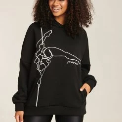 Paradise Chick Pole Dancer Hoodie - Black Back In Stock