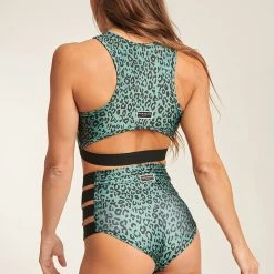 All Pole Wear Paradise Chick Athlecious High Waist Shorts - Emerald