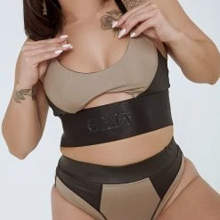 Creatures Of XIX Riding Solo High Waist Bottoms - Black/Mink All Pole Wear 23 Creatures Of XIX Riding Solo High Waist Bottoms - Black/Mink All Pole Wear