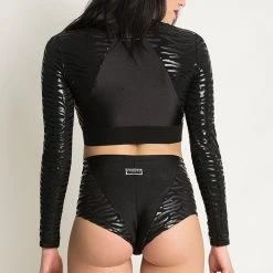 Paradise Chick Superhero Sticky Shorts - Zebra