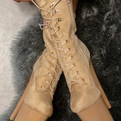 Shoes Hella Heels Hoedown 8inch Boots - Sand
