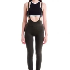 Hamade Activewear T-Back Sports Top - Black/White