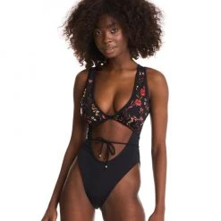 Bandurska Spring Bodysuit - Floral Black New In 9 Bandurska Spring Bodysuit - Floral Black New In