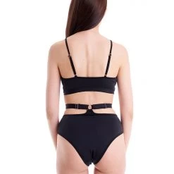 Hamade Activewear High Waist O-Ring Bottoms - Black All Pole Wear