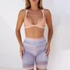 All Pole Wear Creatures Of XIX Heavenly Mesh Biker Shorts - Summer Skies