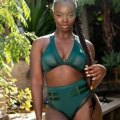 All Pole Wear Tatiana Activewear Isla Shorts - Forest Green