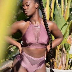 Tatiana Activewear Lucia Top - Mauve All Pole Wear