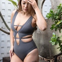 Tatiana Activewear Hunter Bodysuit - Charcoal 10 Tatiana Activewear Hunter Bodysuit - Charcoal