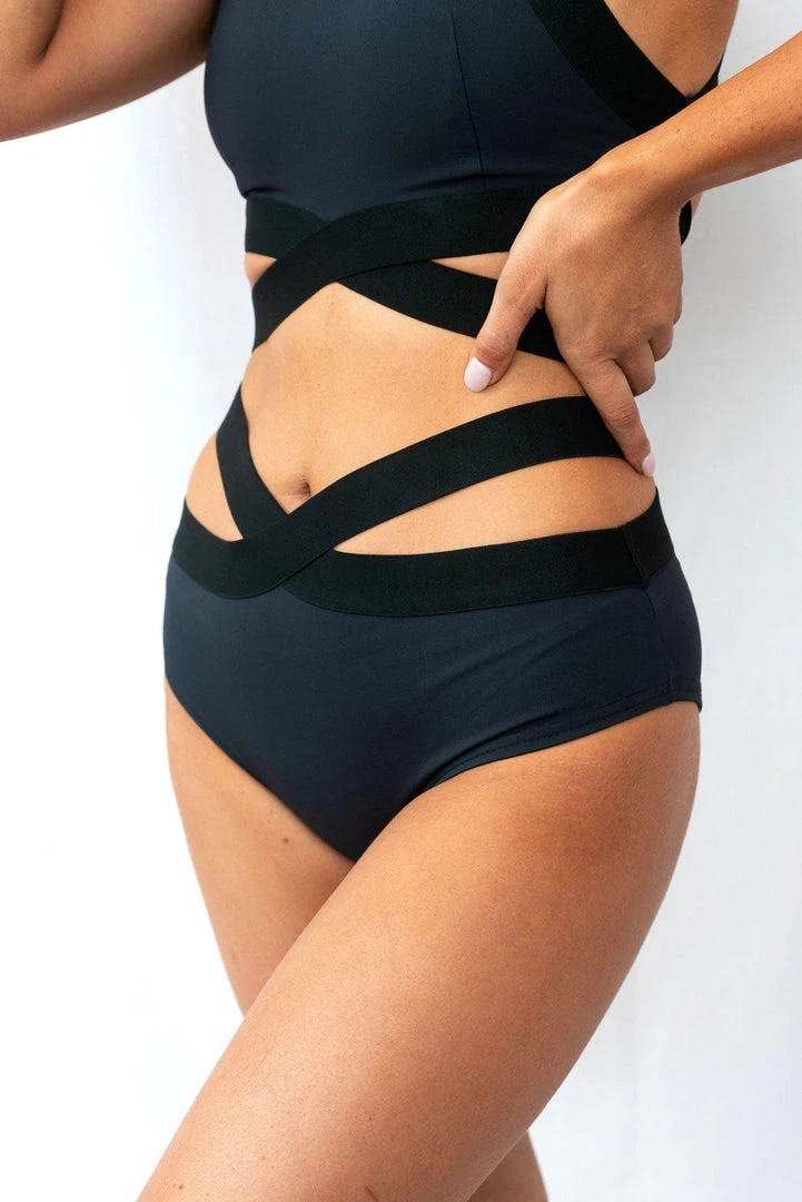 All Pole Wear Lunalae Tara Low Waisted Bottoms - Recycled Black 1 All Pole Wear Lunalae Tara Low Waisted Bottoms - Recycled Black