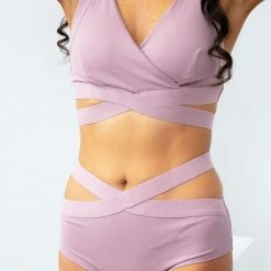 Lunalae Tara Low Waisted Bottoms - Recycled Mauve