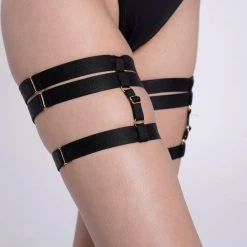 Back In Stock Bandurska Leg Garter Accessory - Black (2 Pack)