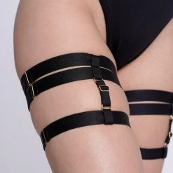 Back In Stock Bandurska Leg Garter Accessory - Black (2 Pack)