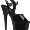 Shoes Pleaser USA Adore-708N 7inch Jelly-Like Pleasers - Black