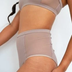 All Pole Wear Lunalae Bellani High Waisted Bottoms - Recycled Mocha 6 All Pole Wear Lunalae Bellani High Waisted Bottoms - Recycled Mocha
