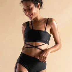 New In Flole Cradle Garter Bottoms - Black