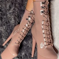 Shoes Hella Heels LipKit 8inch Boots - Boujee