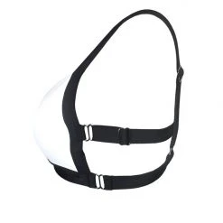 All Pole Wear Hamade Activewear Hollow Back Top - White/Black