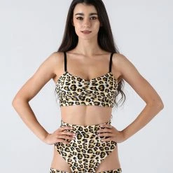 All Pole Wear REV ACTIV Bomb Garter Shorts - Leopard Velvet