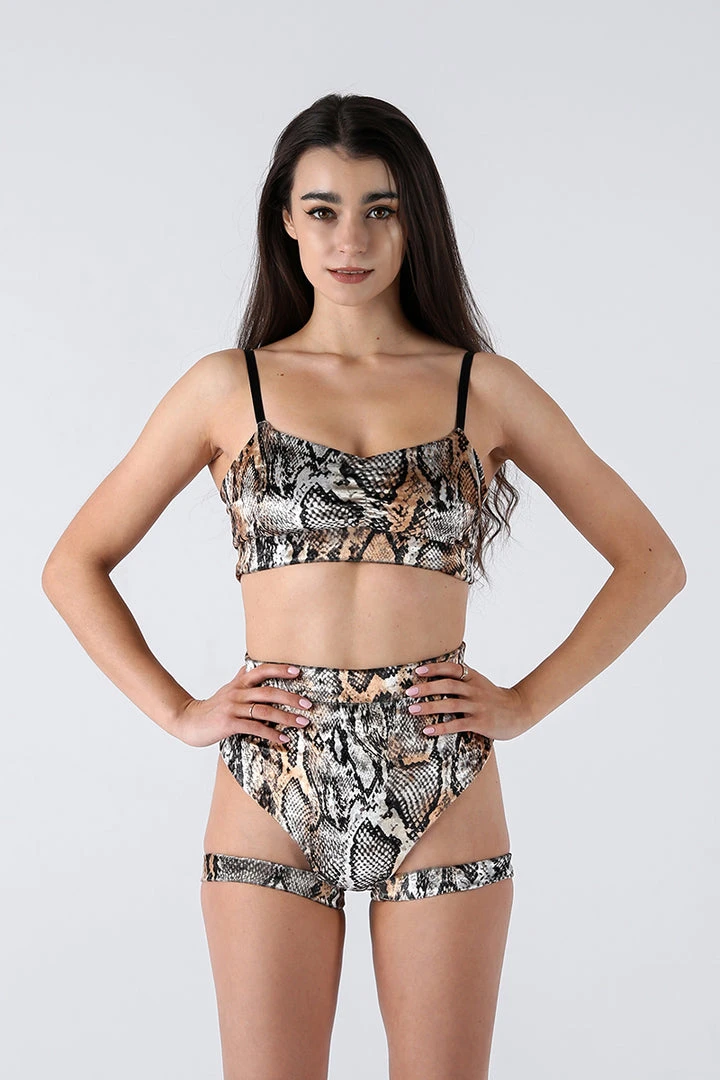 REV ACTIV Eclipse Top - Snake Velvet All Pole Wear 1 REV ACTIV Eclipse Top - Snake Velvet All Pole Wear