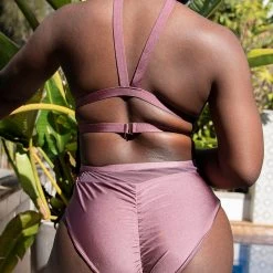 Tatiana Activewear Lucia Shorts - Mauve All Pole Wear