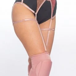 Queen Accessories Queen Kneepads - Dusty Rose Plus Size Pole Wear 9 Queen Accessories Queen Kneepads - Dusty Rose Plus Size Pole Wear