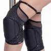 Queen Accessories Queen Grippy Kneepads - Black Fire