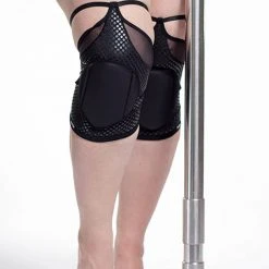 Queen Accessories Queen Grippy Kneepads - Black Fire