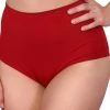 Cleo The Hurricane Essential High Waisted Shorts - Red All Pole Wear
