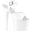Pleaser USA Flamingo-808N Jelly-Like 8inch Pleasers - White Shoes