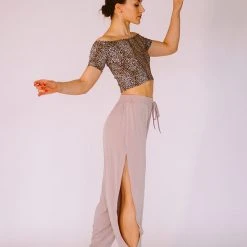 Exo Wear Flow Pants (with Leg Slit) - Dusty Mauve