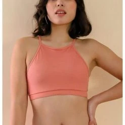Mademoiselle Spin Gaby Top - Terracotta Pink All Pole Wear