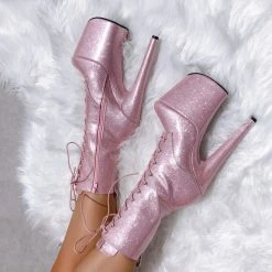 Hella Heels The Glitterati 8inch Boots - Sugarbaby Shoes 21 Hella Heels The Glitterati 8inch Boots - Sugarbaby Shoes