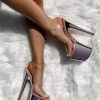 Back In Stock Hella Heels Classic Gloss 8inch Stilettos - Sienna Rose Gold