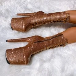 Shoes Hella Heels The Glitterati 8inch Boots - Oh Honey