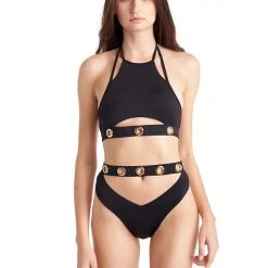 Hamade Activewear Ring Strap Bottoms - Black 15 Hamade Activewear Ring Strap Bottoms - Black