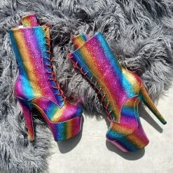 Shoes Hella Heels Limited Edition Pride Boots - 7inch