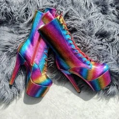 Shoes Hella Heels Limited Edition Pride Boots - 7inch